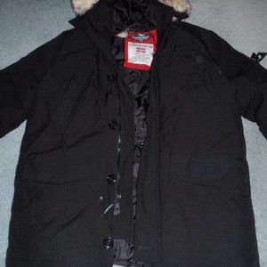 mens PUREMSX xxl black hooded parka